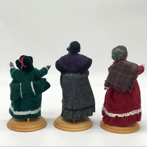 𝅺Hallmark Victorian Carolers Grace Viola Lizzie1990